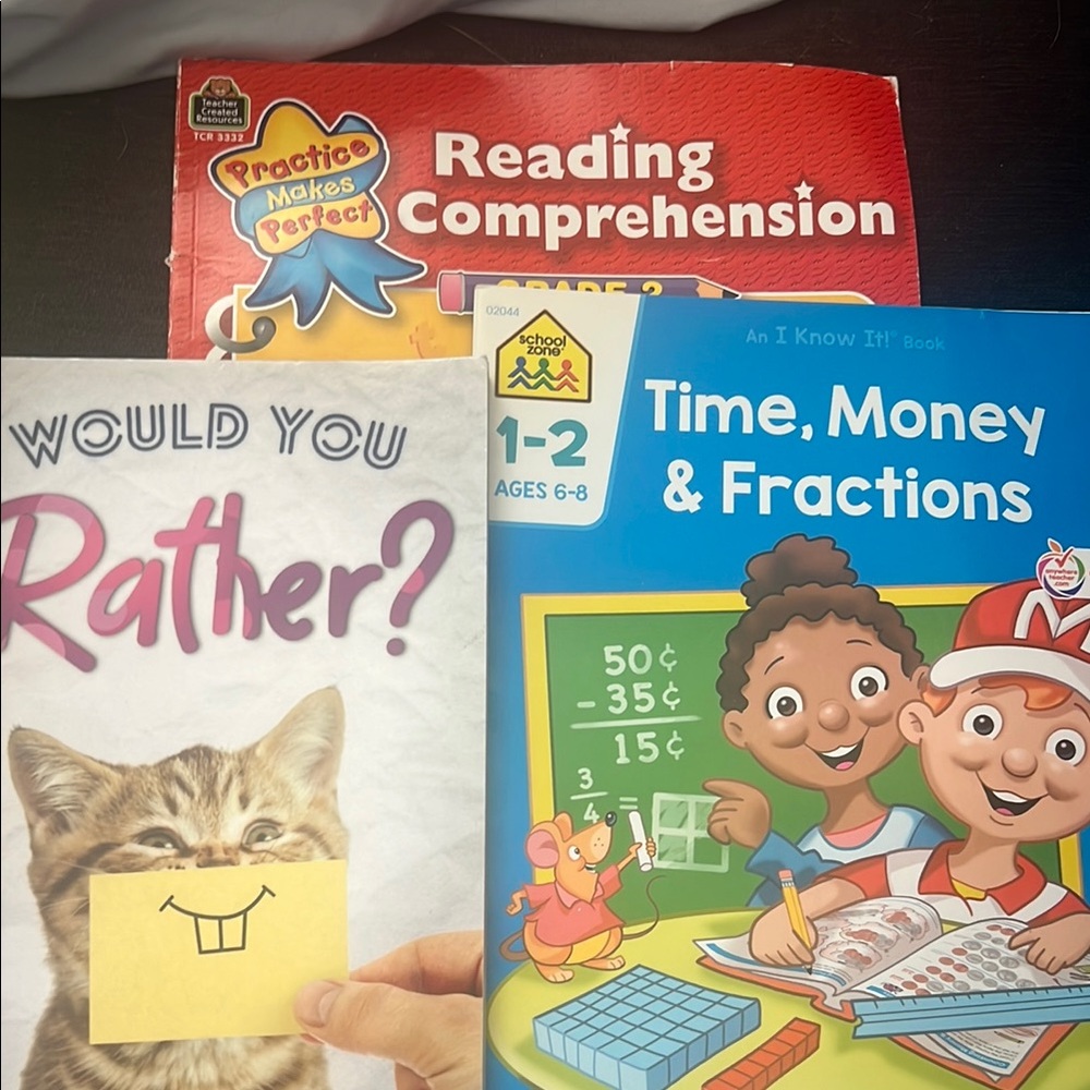 Educational Kids Book Set - Reading, Math, and Fun Activities